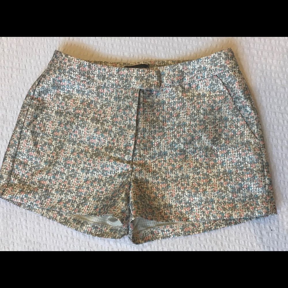 Astr brand shorts metallic print